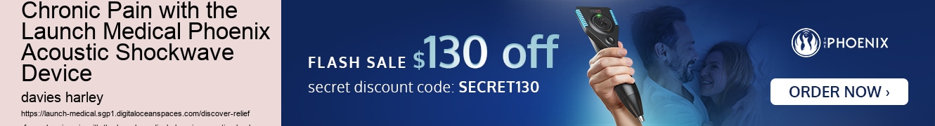 Discover Relief from Chronic Pain with the Launch Medical Phoenix Acoustic Shockwave Device 